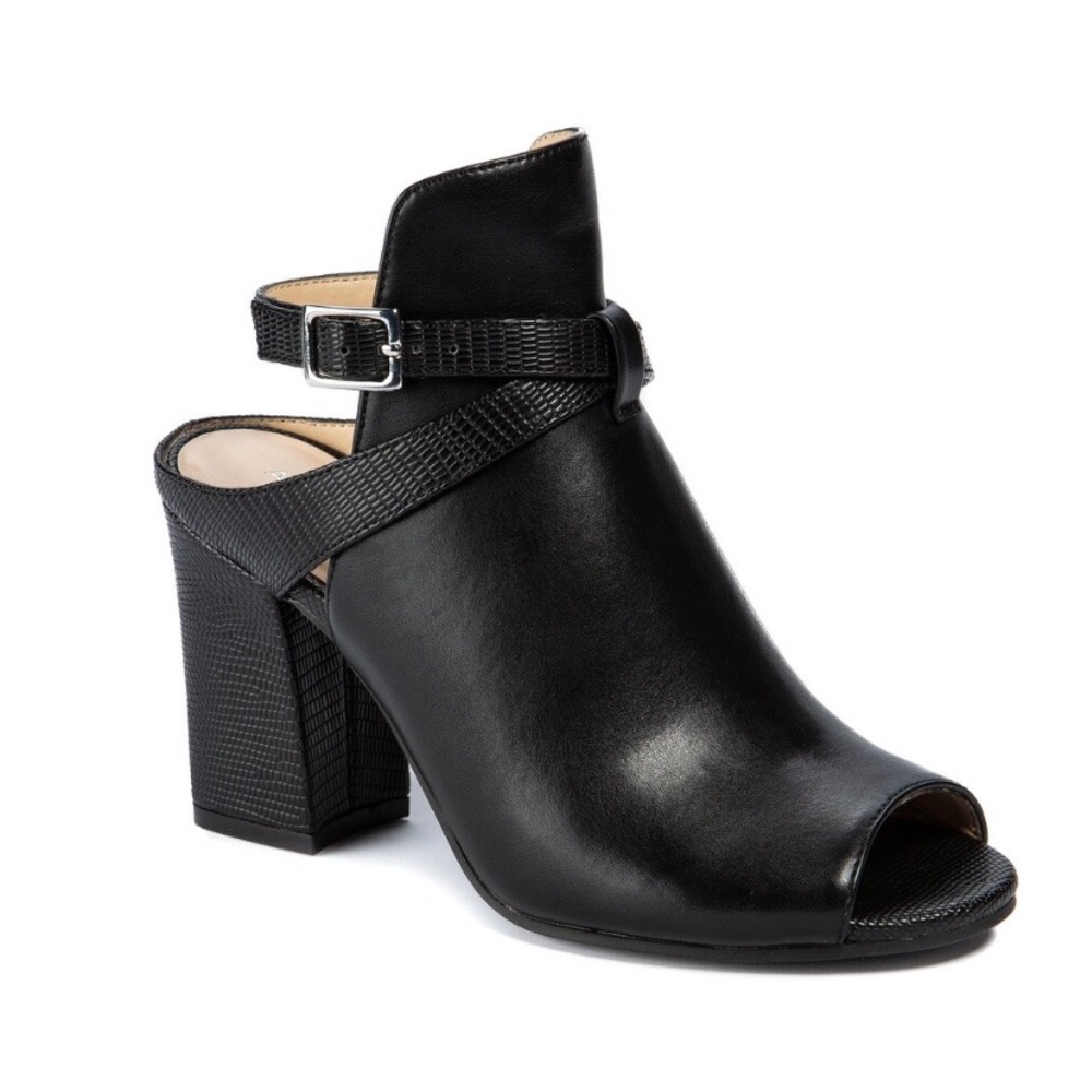 Andrew Geller Bella Peep Toe Bootie Sz. 8.5 Black